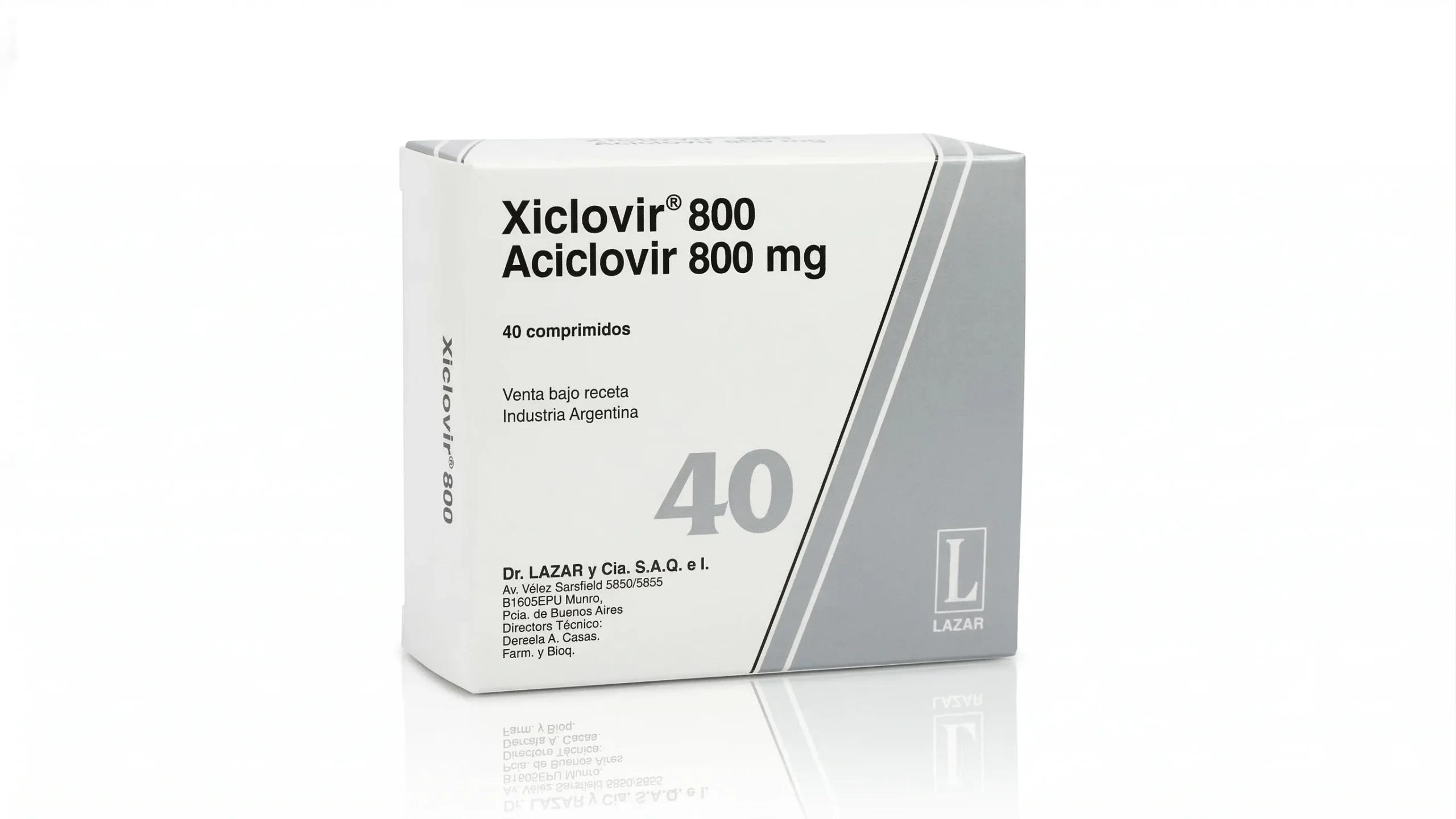 XICLOVIR 800 comp.x 40 — imagen 1