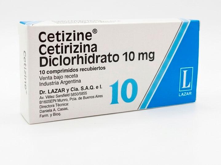 CETIZINE 10 mg comp.rec.x 10 — imagen 1