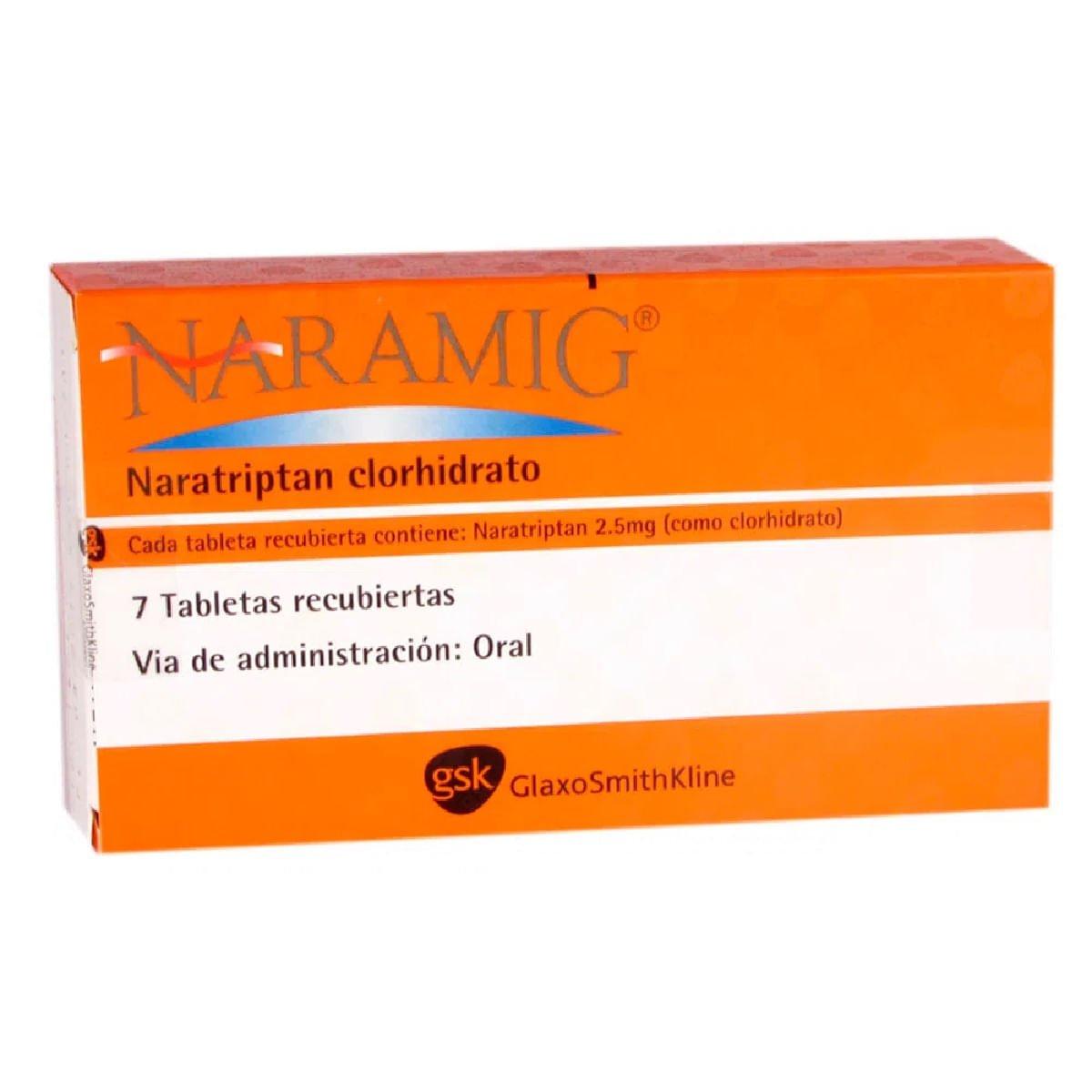 NARAMIG 2.5 mg comp.rec.x 7 — imagen 1