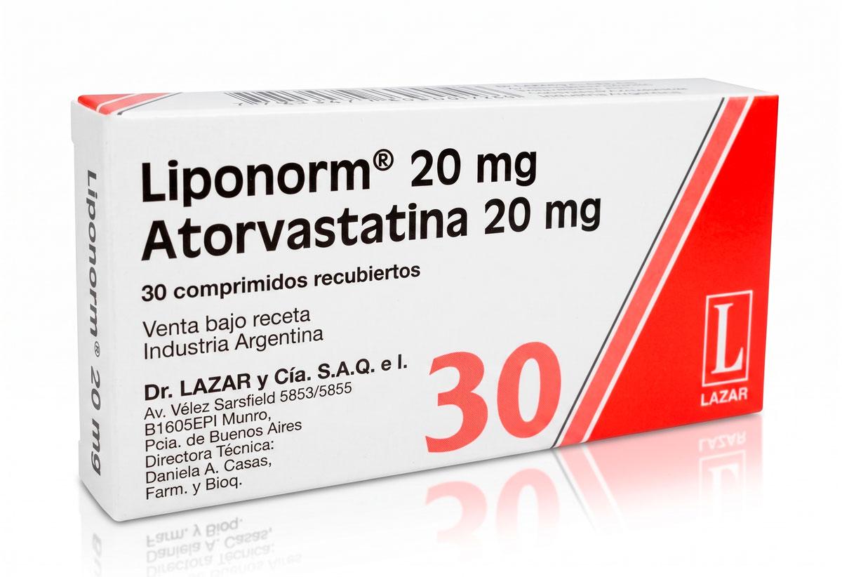 LIPONORM 20 mg comp.rec.x 30 — imagen 1
