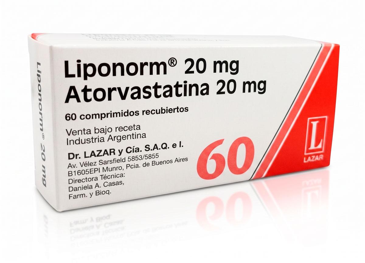 LIPONORM 20 mg comp.rec.x 60 — imagen 1