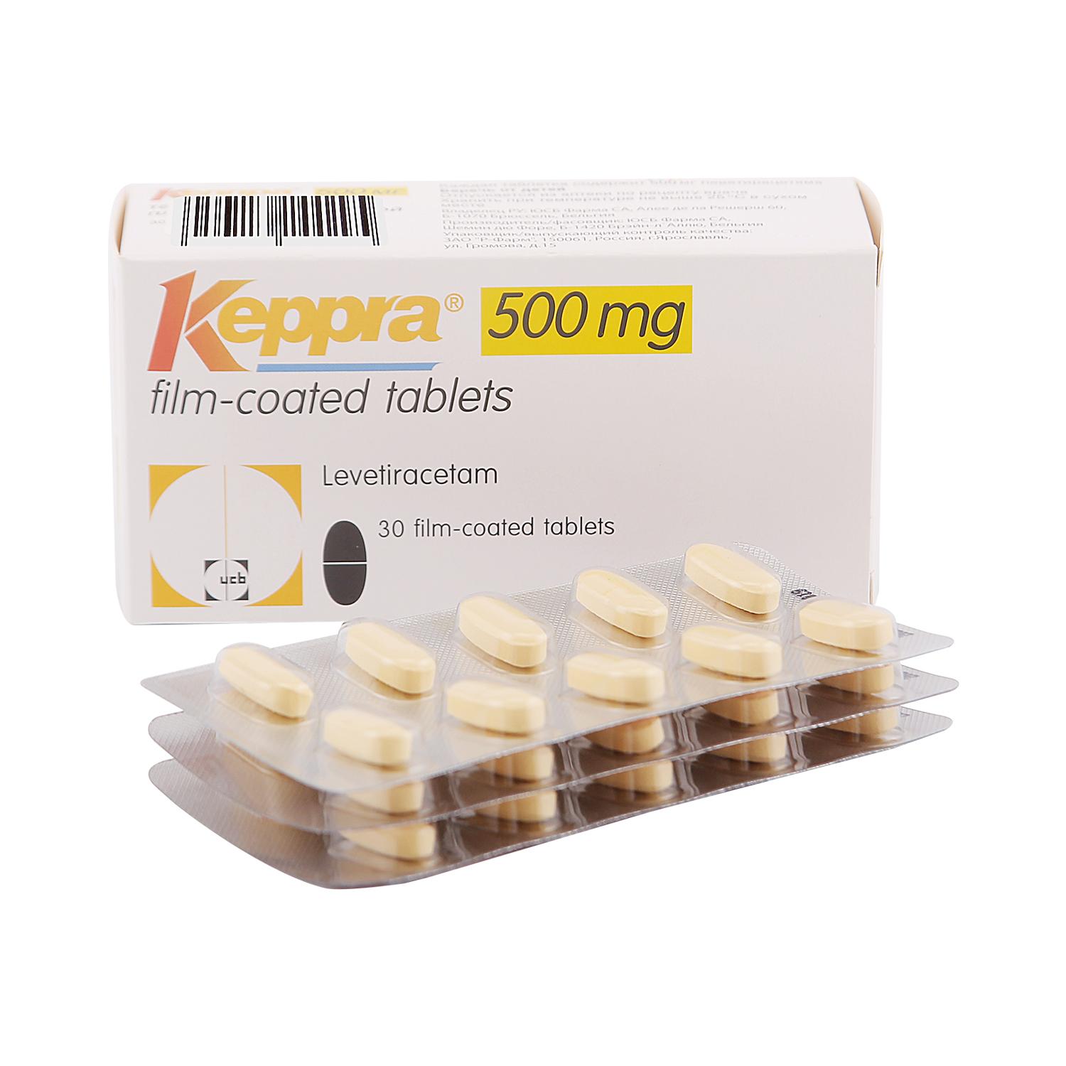 KEPPRA 500 mg comp.x 30 — imagen 1