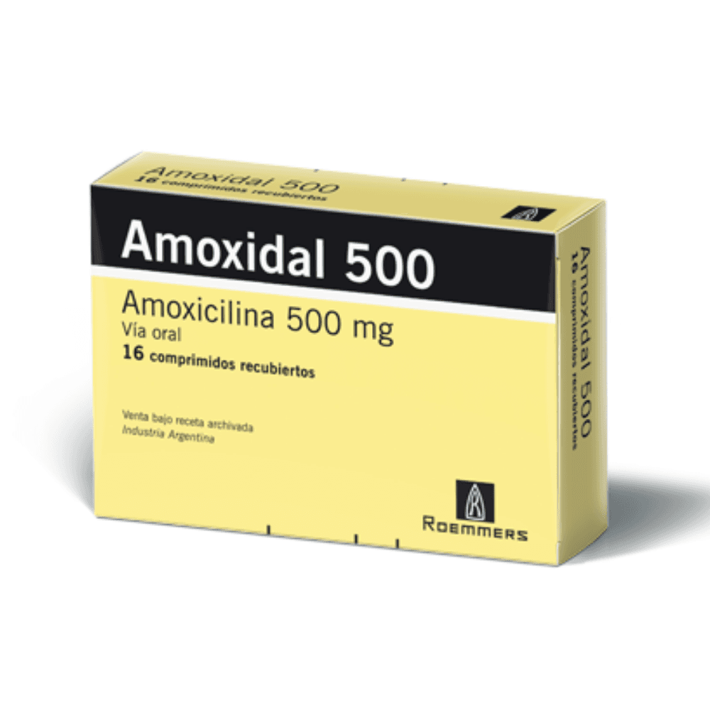 AMOXIDAL 500 mg comp.rec.x 16 — imagen 1