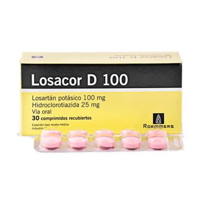 LOSACOR D 100/25 mg comp.rec.x 30 — imagen 1