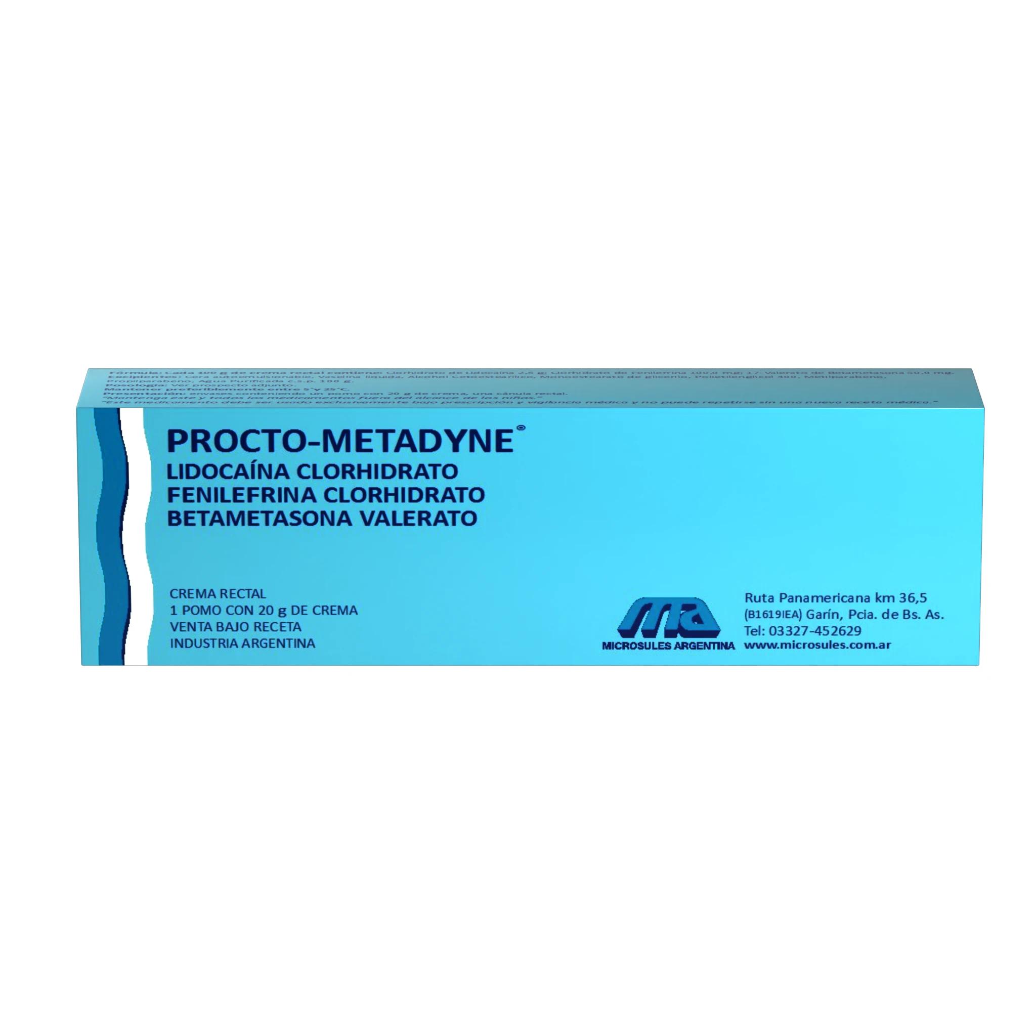 PROCTO-METADYNE cr.rectal x 20 g — imagen 1