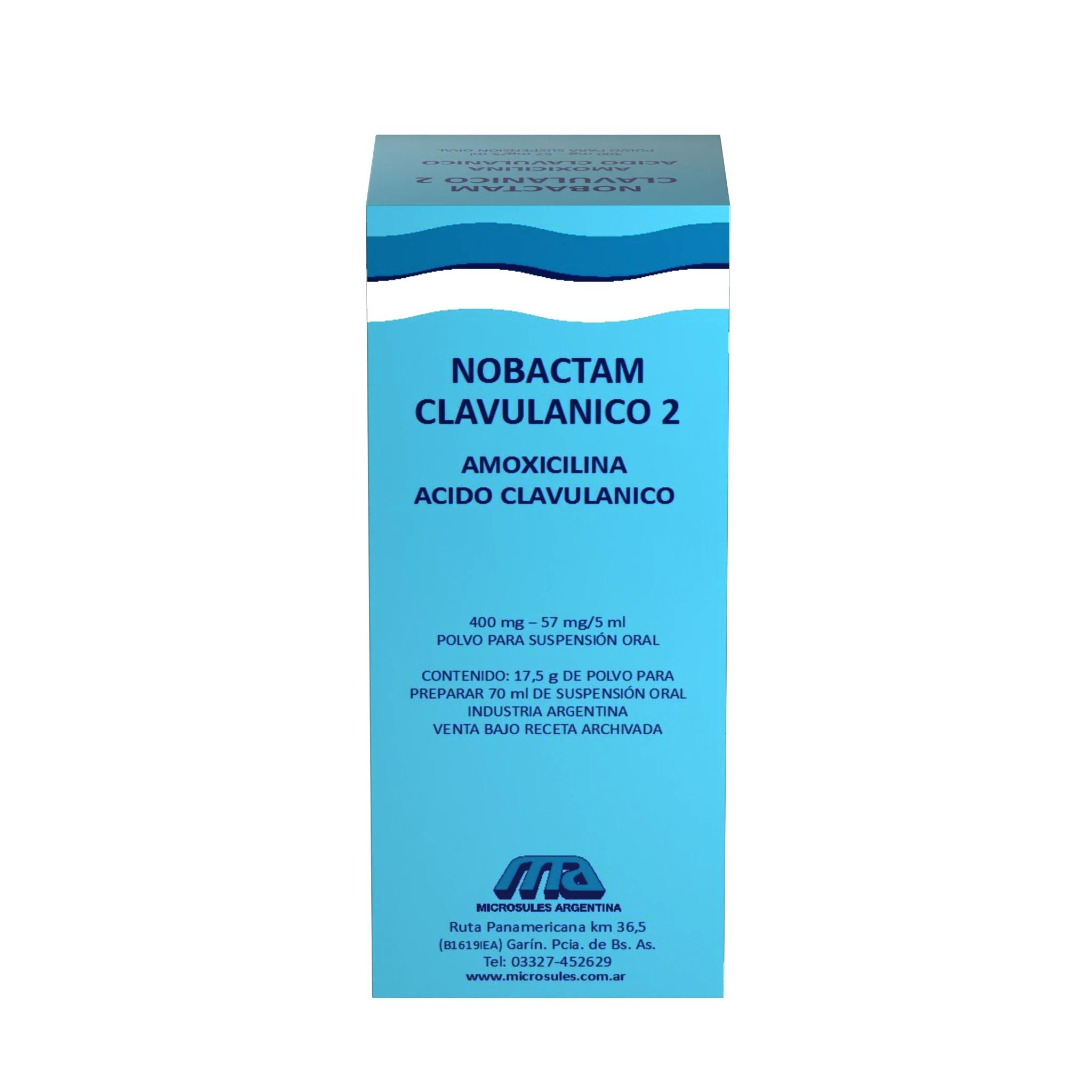 NOBACTAM CLAVULANICO 2 susp.ext.x 70 ml — imagen 1