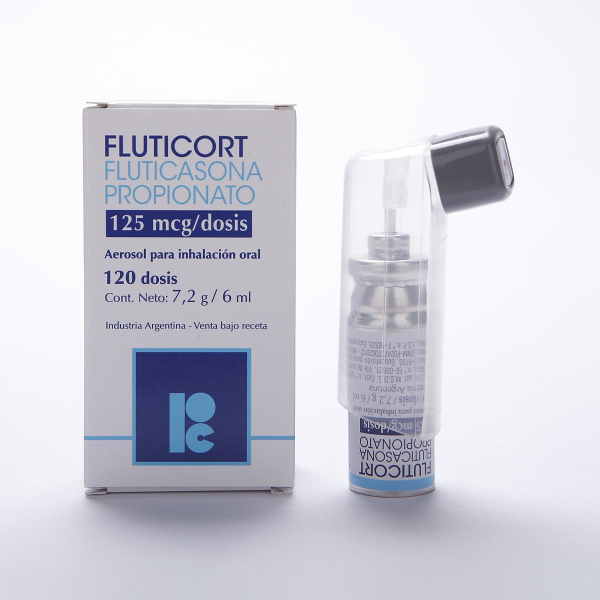 FLUTICORT 125 mcg aer.hfa x 120ds. — imagen 1