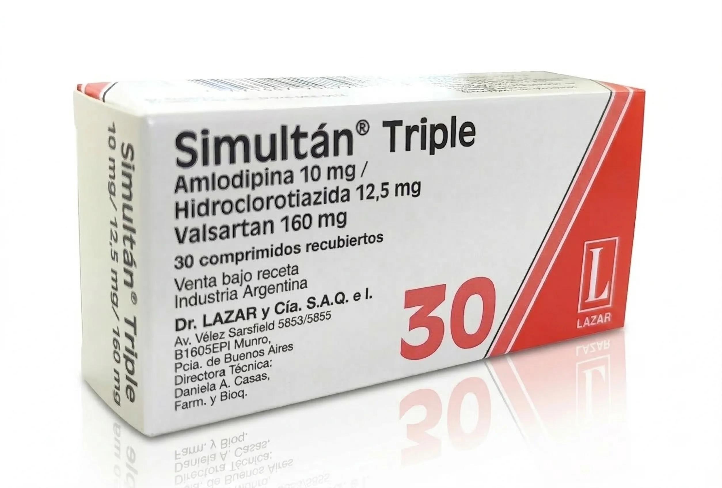 SIMULTAN TRIPLE 160/12.5/5 comp.rec.x30 — imagen 1