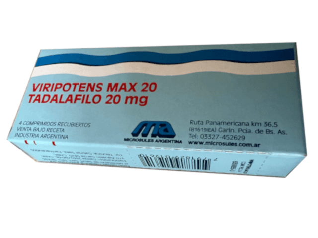 VIRIPOTENS MAX 20 20 mg comp.x 4 — imagen 1