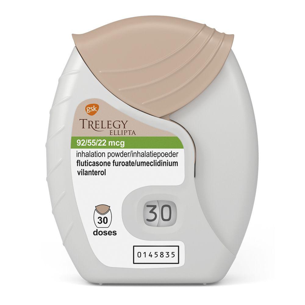 TRELEGY ELLIPTA 92/55/22mcg inh.x30dosis — imagen 1
