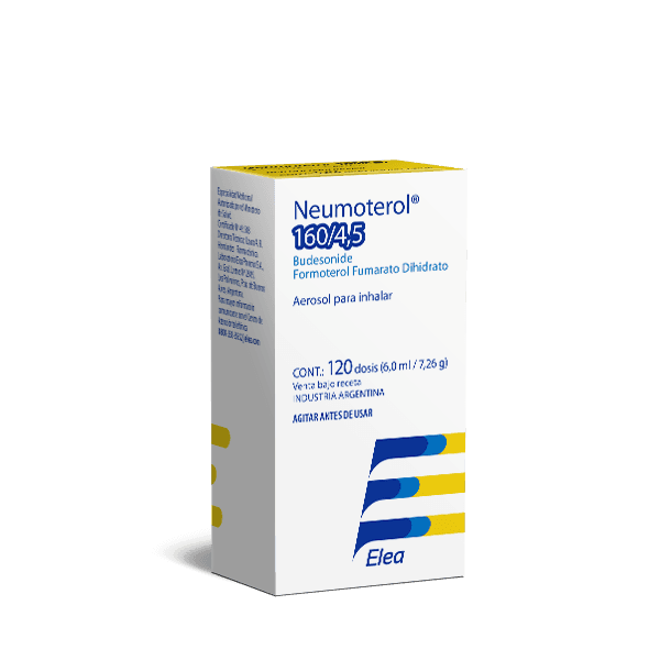 NEUMOTEROL AEROSOL 160/4.5 x 120 dosis — imagen 1