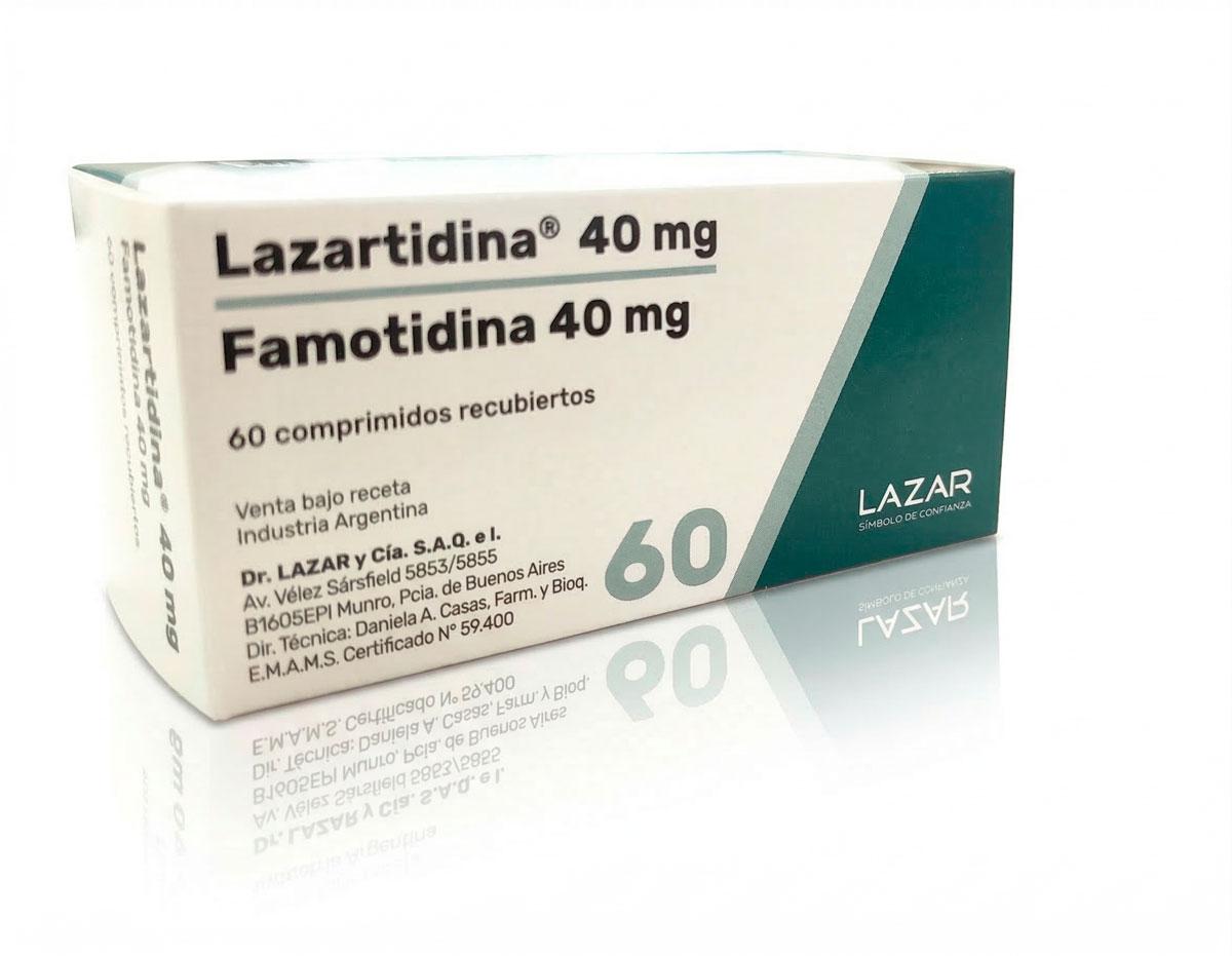 LAZARTIDINA 40 mg comp.rec.x 60 — imagen 1