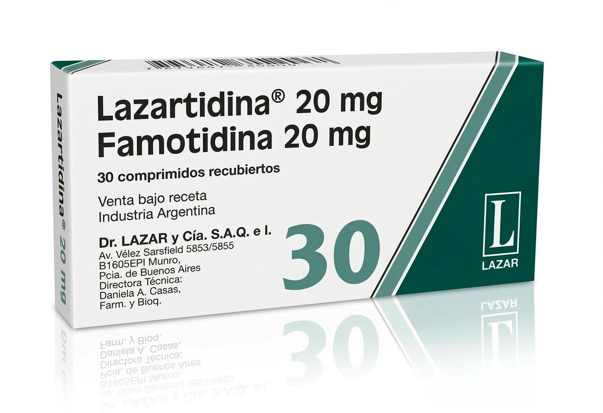 LAZARTIDINA 20 mg comp.rec.x 30 — imagen 1