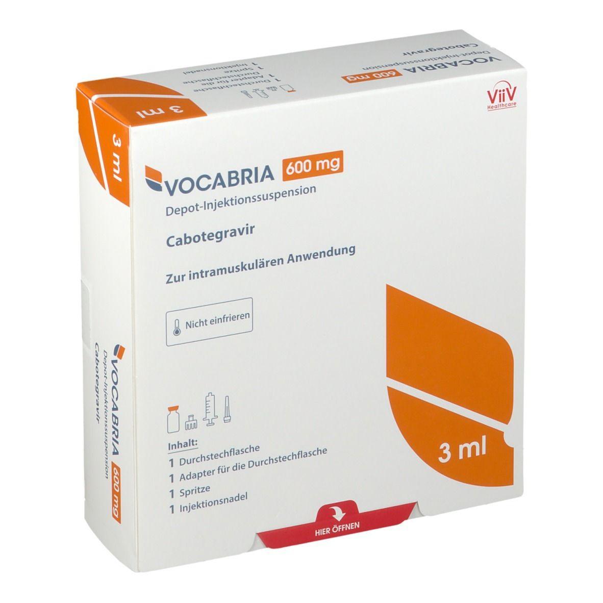 VOCABRIA 600 mg iny. x 3 ml — imagen 1