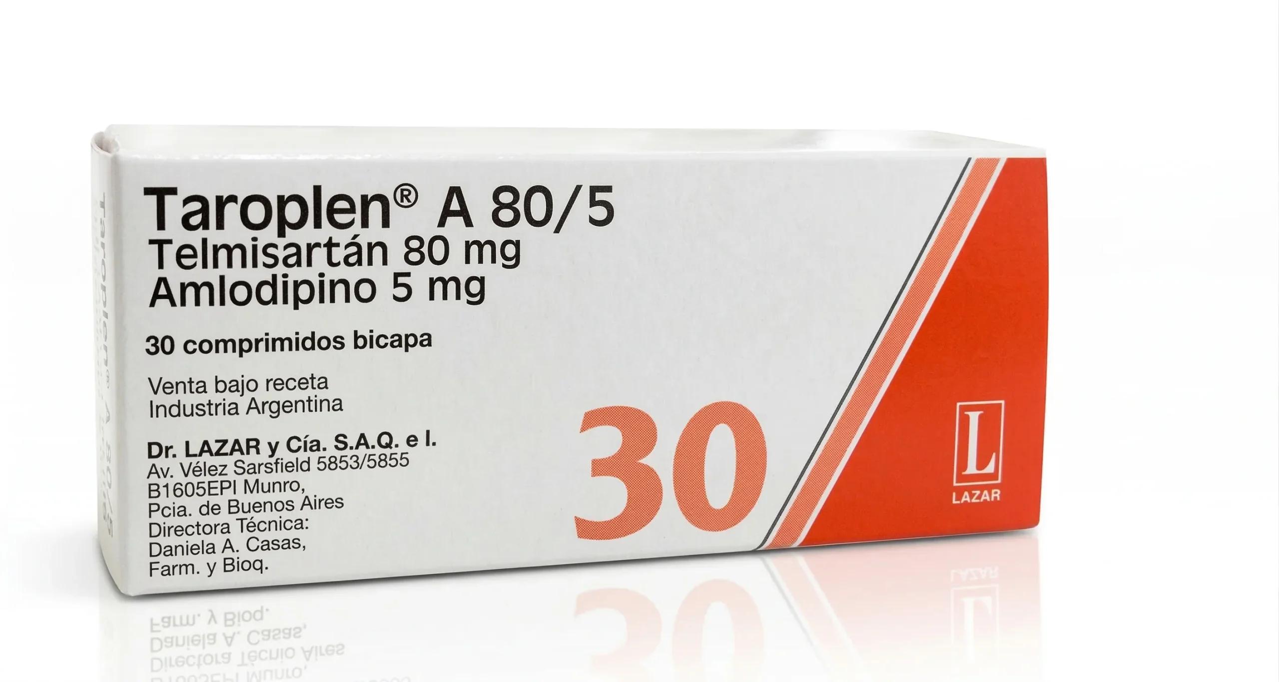 TAROPLEN A 80/5 mg comp.x 30 — imagen 1