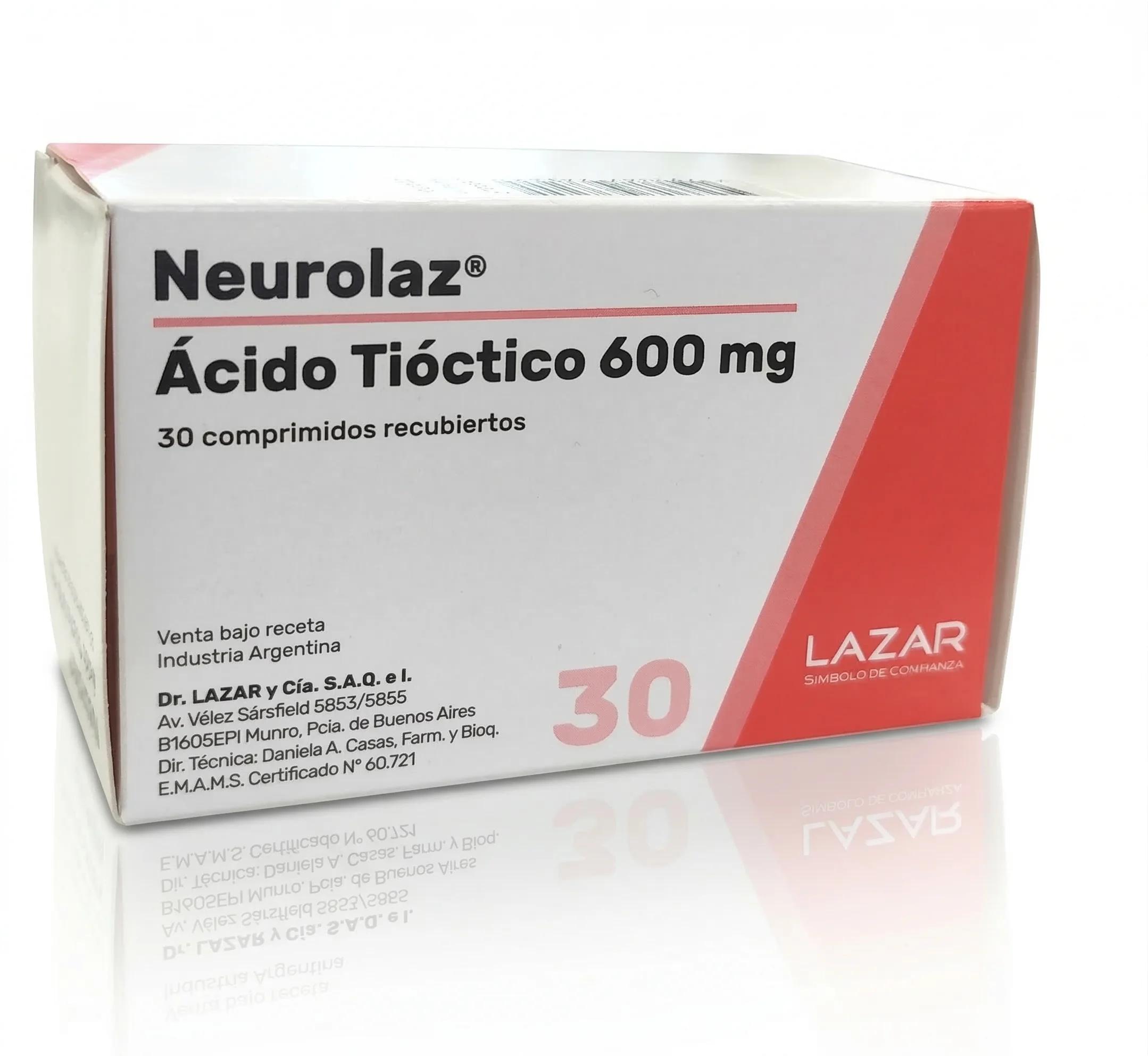 NEUROLAZ 600 mg comp.rec. x 30 — imagen 1