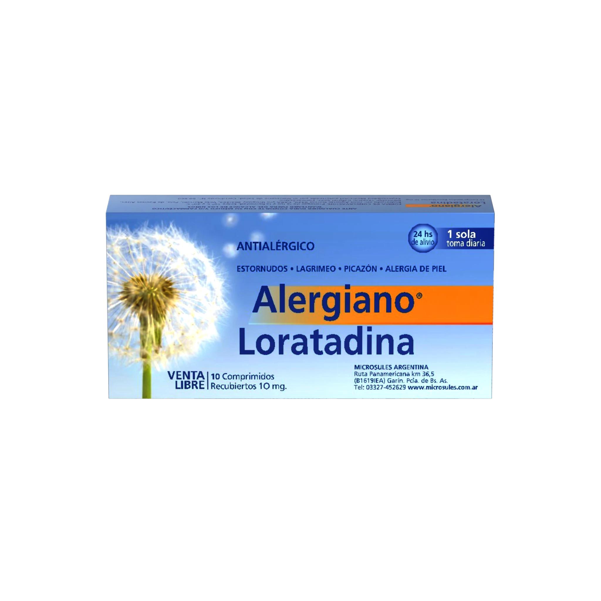 ALERGIANO 10 mg comp.rec.x 10 — imagen 1