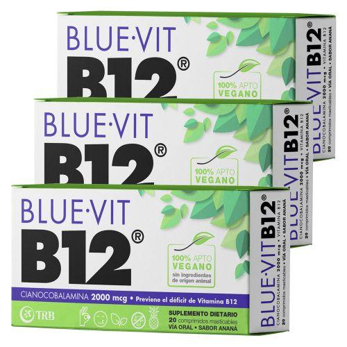 BLUE-VIT B12 sab. anana comp.mast.x20 — imagen 1