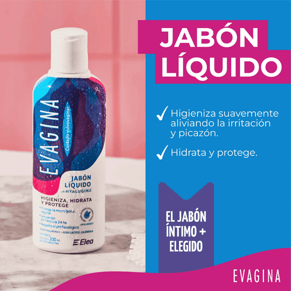 EVAGINA jabón líq. x 200 ml — imagen 1