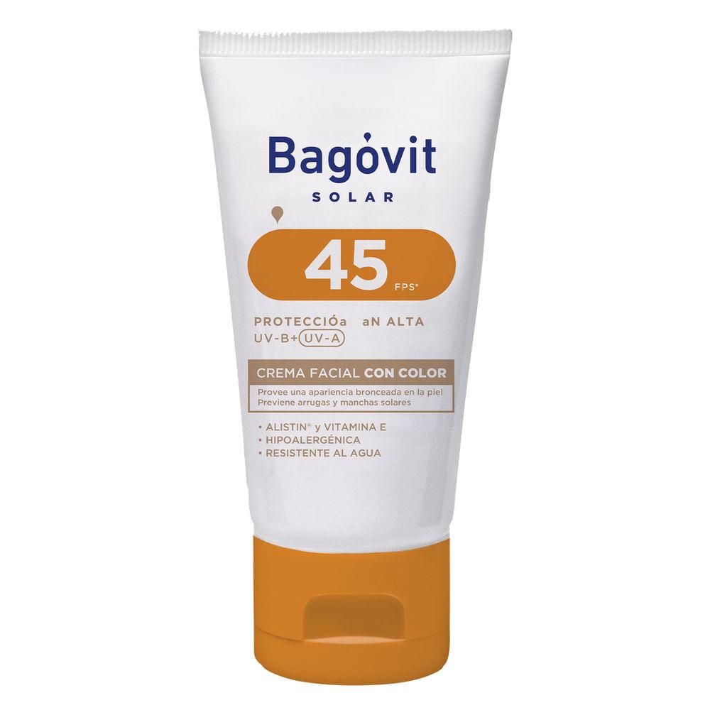 BAGOVIT SOLAR FPS 45 facial x 50g — imagen 1